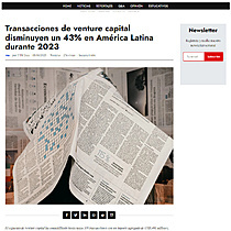 Transacciones de venture capital disminuyen un 43% en Amrica Latina durante 2023